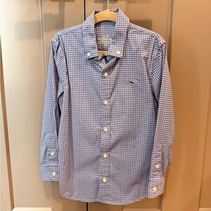 Vineyard Vines Boys’ Blue Button-Down Performance Shirt